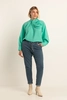 Denim chino broek