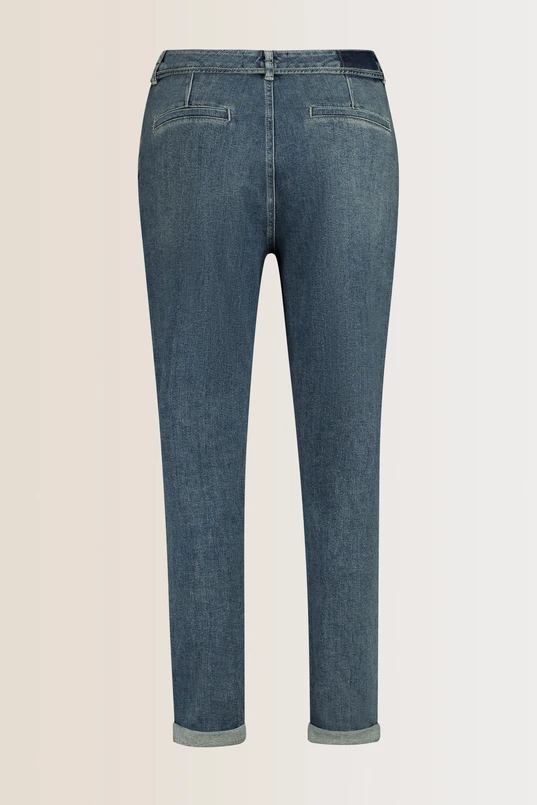 Denim chino broek