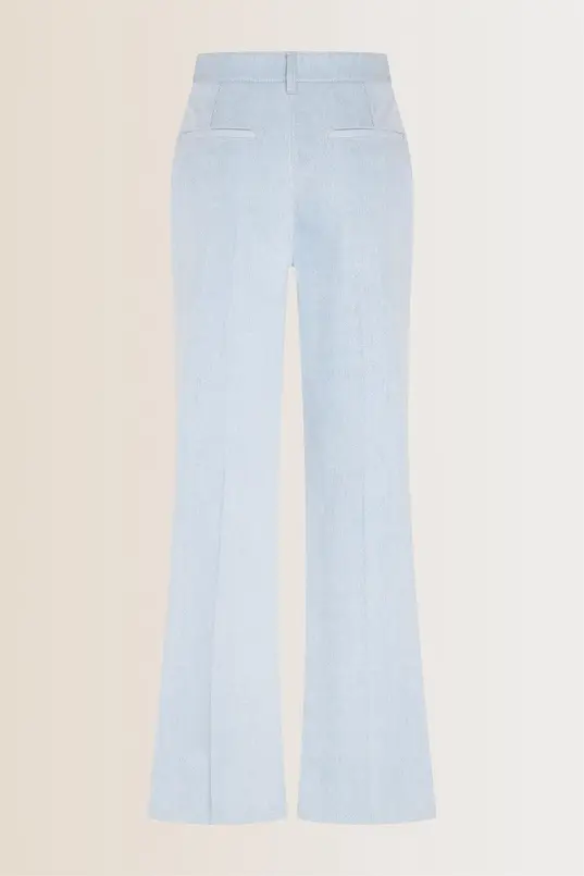 Denim flared broek