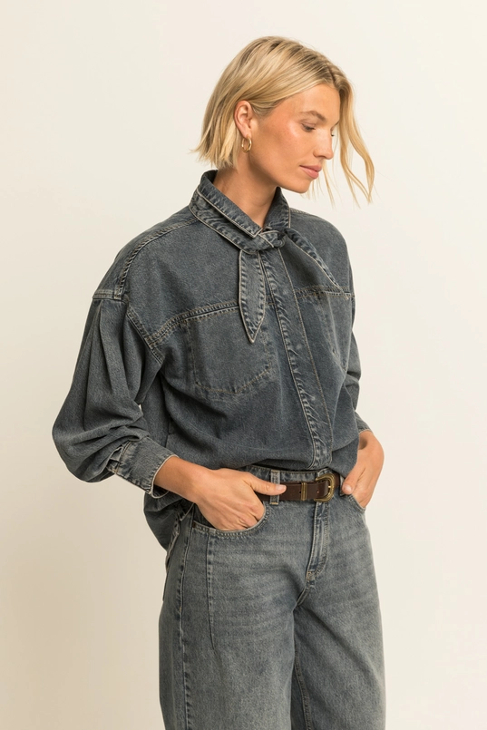 Denim overshirt