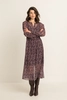 Dress woven chiffon print