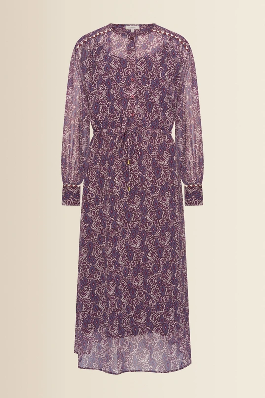 Dress woven chiffon print