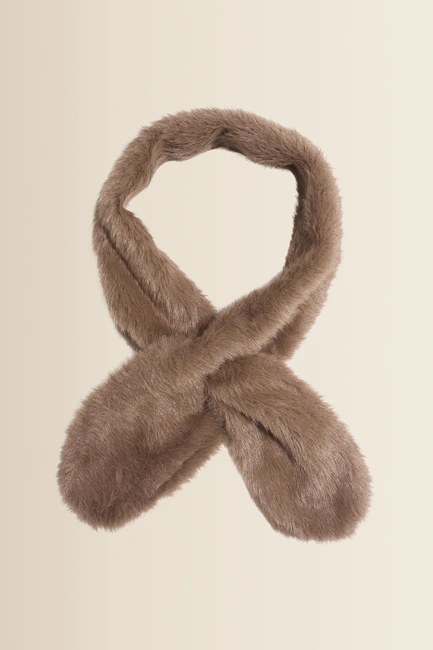 Faux fur shawl