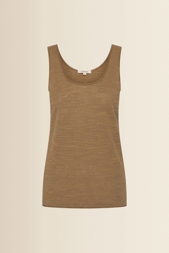 Fijngebreid singlet