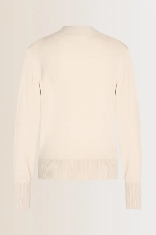 Fijngebreid vest met v-hals