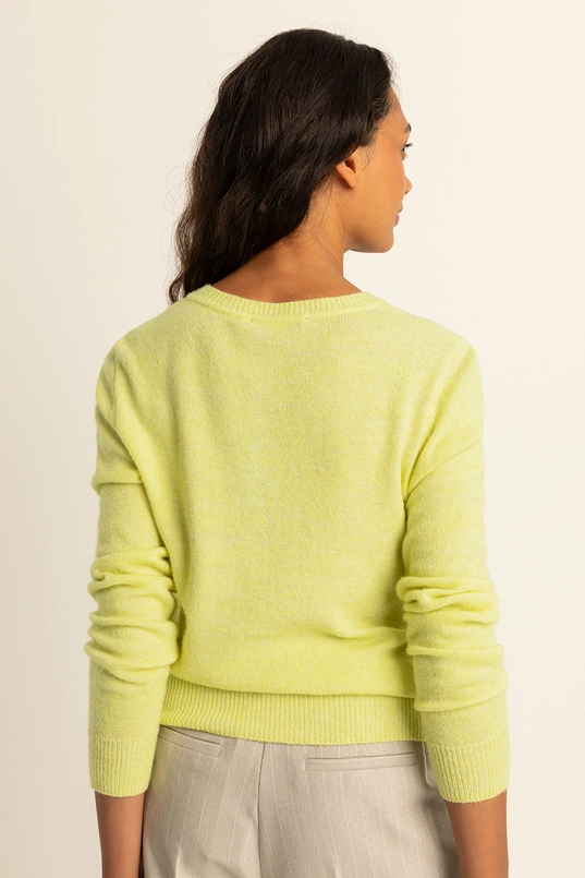 Fijngebreid vest
