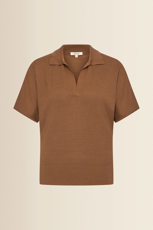 Fijngebreide polo