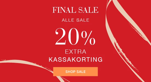 final sale + 20% extra kassakorting