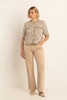 Flared broek met hoge taille