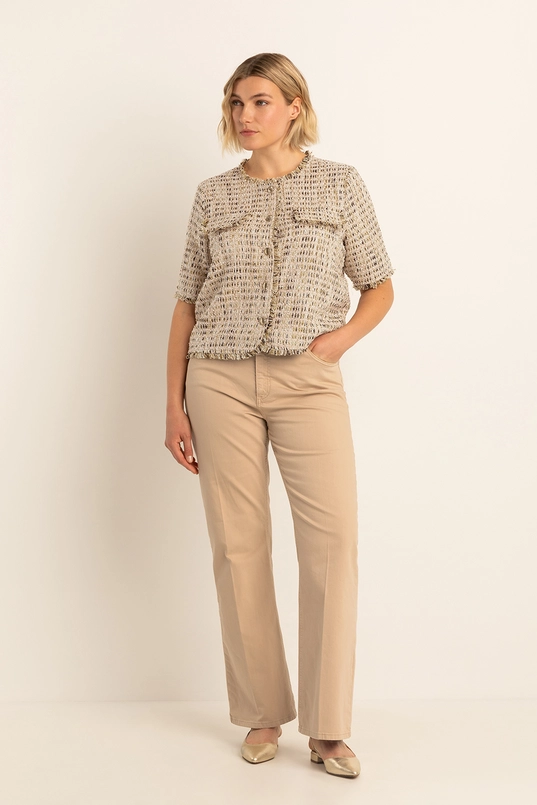 Flared broek met hoge taille