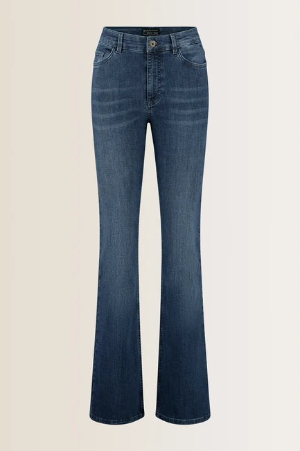 Flared denim jeans