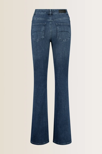 Flared denim jeans