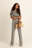 Flared jersey broek