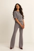 Flared jersey broek