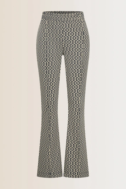 Flared jersey broek