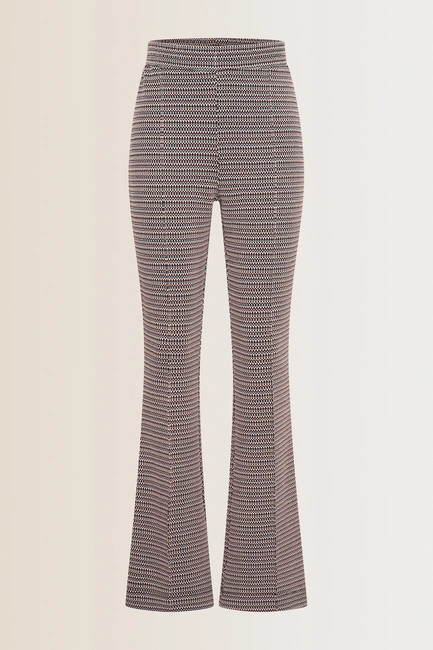 Flared jersey broek