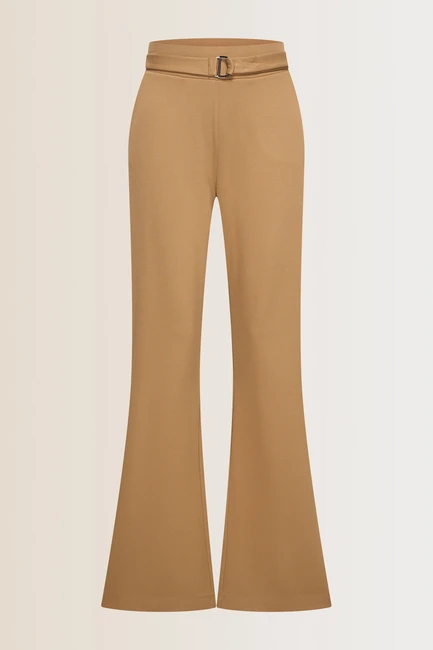 Flared jersey broek