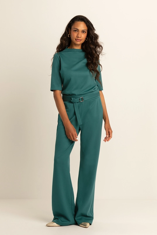 Flared jersey broek