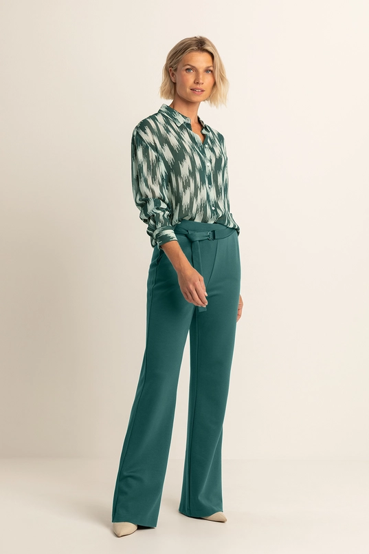 Flared jersey broek