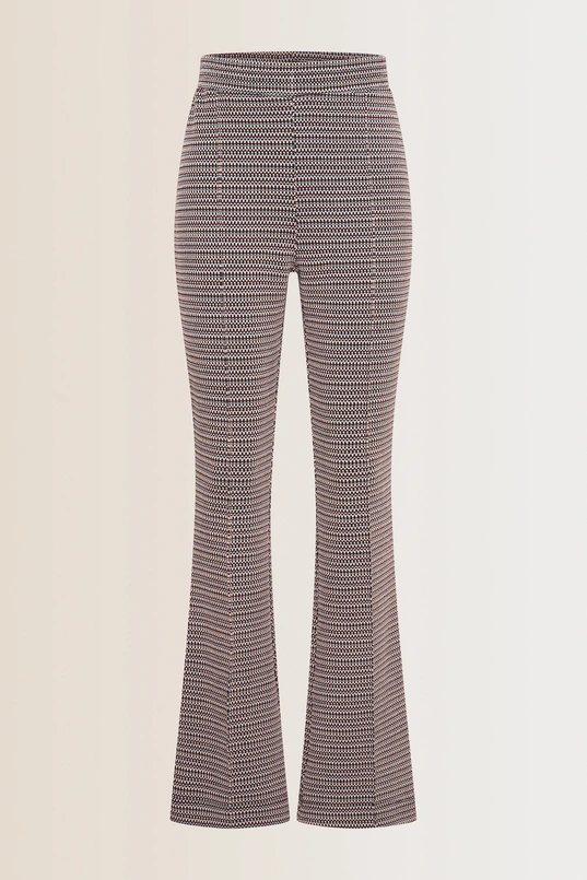 Flared jersey broek