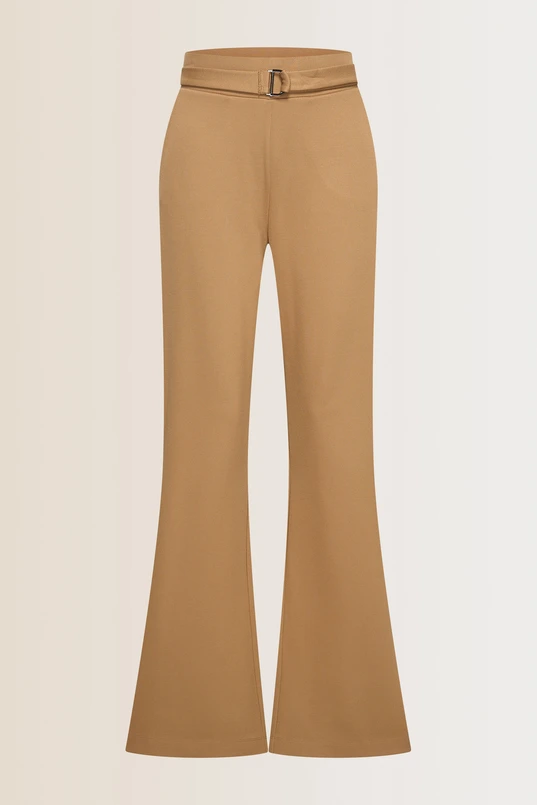 Flared jersey broek
