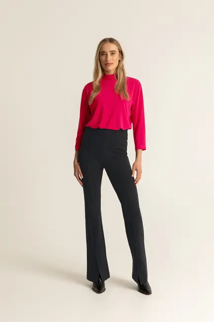 Flared stretch broek