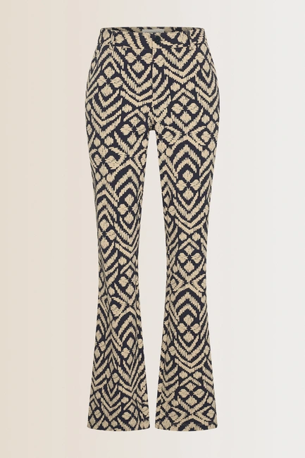 Flared travel broek