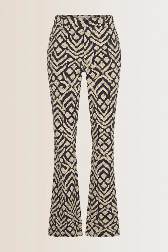 Flared travel broek