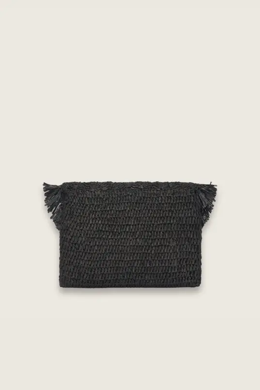 Fringe straw clutch