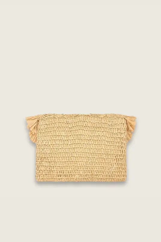 Fringe straw clutch
