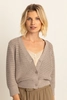 Gebreid vest met knoopsluiting