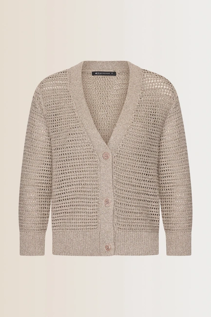 Gebreid vest met knoopsluiting