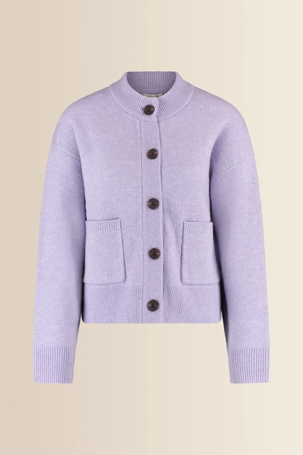 Gebreid vest met knoopsluiting