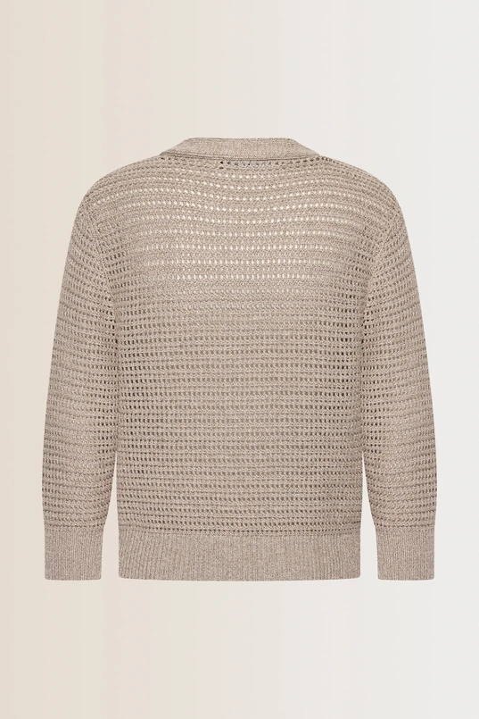 Gebreid vest met knoopsluiting