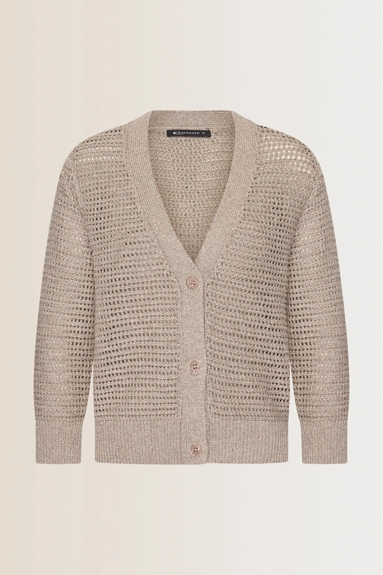 Gebreid vest met knoopsluiting