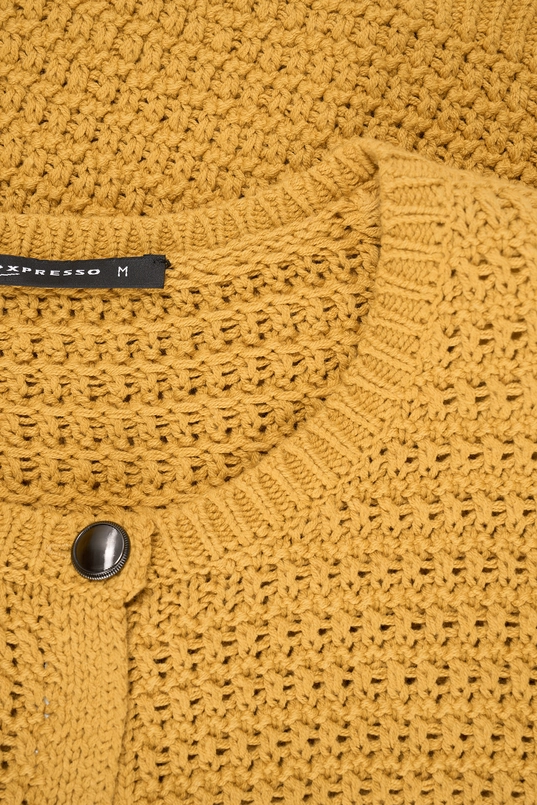 Gebreid vest met knopen