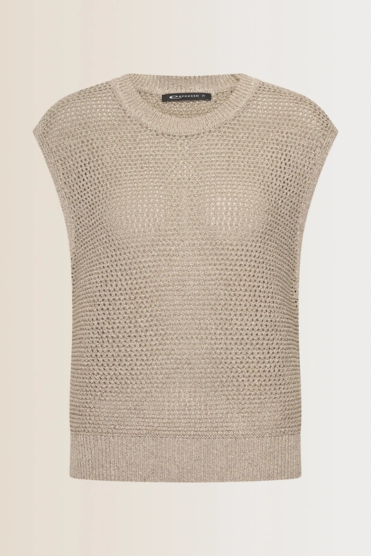 Gebreide mouwloze top