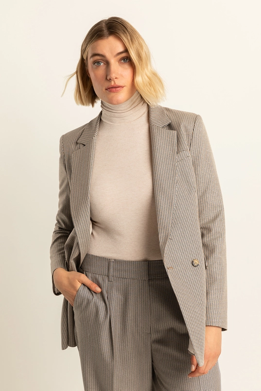 Geruite blazer