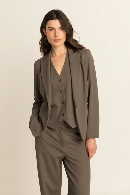 Getailleerde blazer met reverskraag
