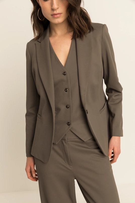 Getailleerde blazer met reverskraag
