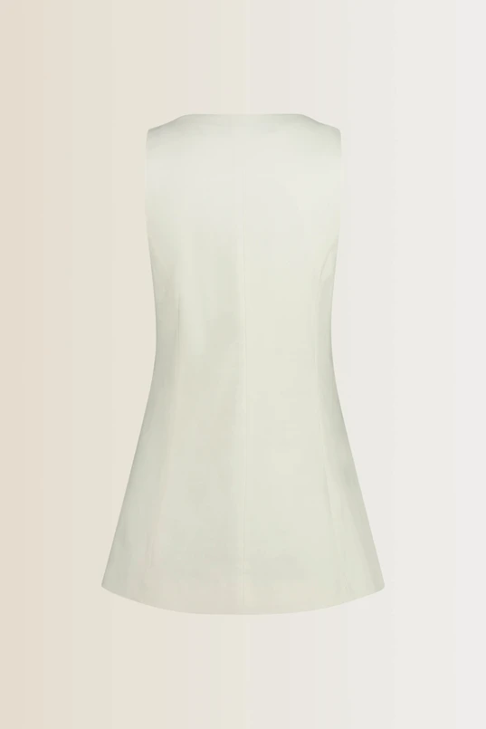 Gilet stretch linnenmix