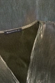 Glanzende top met plooidetail