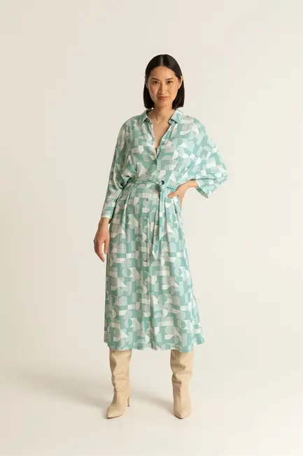 Hemdkleedje met print