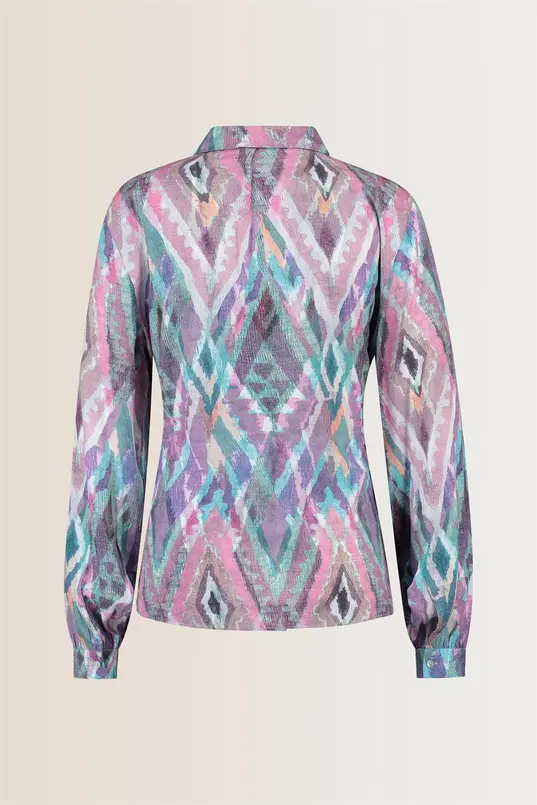 Ikat print blouse