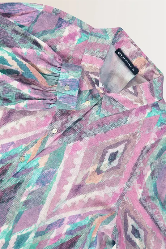 Ikat print blouse