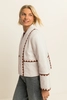 Jacket woven stepped