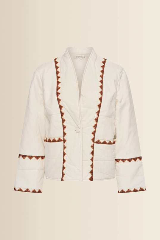 Jacket woven stepped