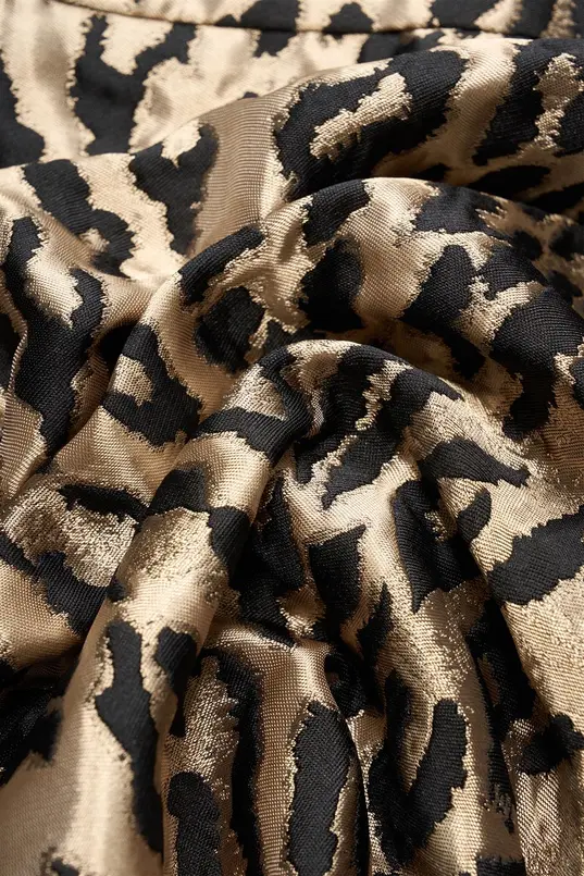 Jacquard rok met luipaardprint