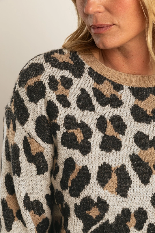 Jacquard trui