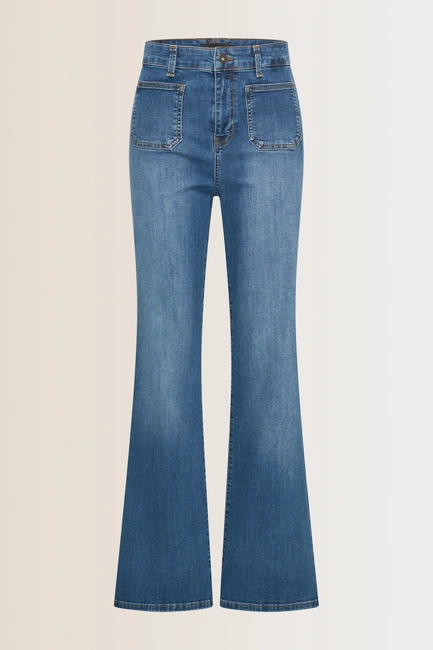 Jeans met opgestikte zakken